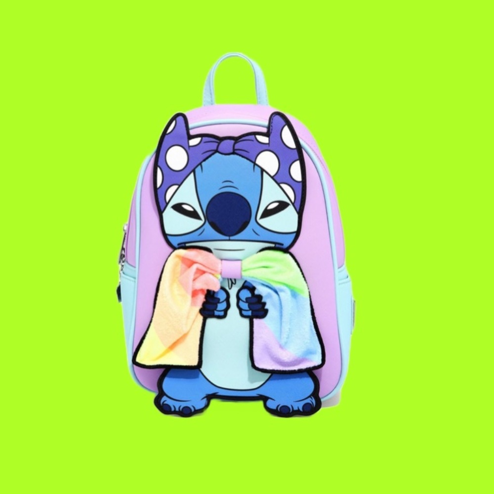 Loungefly Disney‎ Lilo & Stitch Super Stitch with Rainbow Cape Mini Backpack